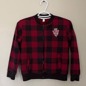 Colorful Planet Boys Size 6/7 Buffalo Plaid Long Sleeve Full Zip Jacket Coat